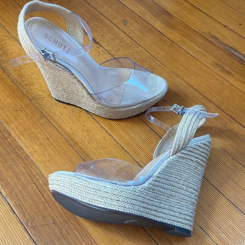 Shutz espadrille wedges. Summer staple